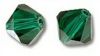 Toupies Swarovski 4mm EMERALD XILION / 25 perles