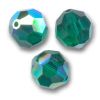 Facettes de Bohème 10mm EMERALD AB / 6 perles