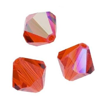 Toupies Swarovski 4mm HYACINTH AB XILION / 11 perles