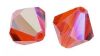Toupies Swarovski 4mm HYACINTH AB XILION / 11 perles