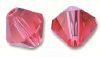 Toupies Swarovski 4mm INDIAN PINK XILION / 25 perles