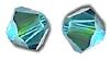 Toupies Swarovski 6mm INDICOLITE AB / 10 perles