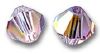 Toupies Swarovski 6mm LIGHT AMETHYST AB   / 10 perles