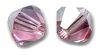 Toupies Swarovski 4mm LIGHT ROSE SATIN / 20 perles ** PROMO ** + Prix dégressif