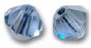 Toupies Swarovski 4mm LIGHT SAPPHIRE SATIN / 20 perles *PROMO* + prix degressif