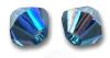 Toupies Swarovski 4mm MONTANA AB / 20 perles