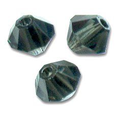 Toupies Swarovski 4mm MORION SATIN / 20  Prix degressif