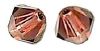 Toupies Swarovski 4mm PADPARADSCHA SATIN / 20 perles