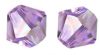 Toupies Swarovski 4mm VIOLET AB / 20 perles