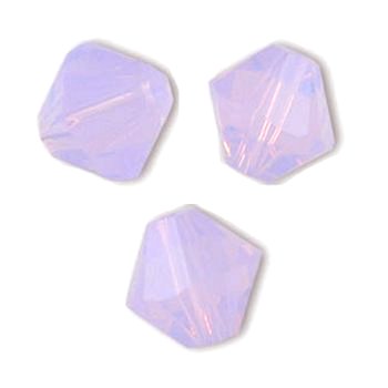 Toupies Swarovski 6mm VIOLET OPAL  Coupe XILION / 10 perles