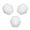 Facettes de Bohème  8mm WHITE ALABASTER / CHALK WHITE / BLANC OPAQUE / 10 perles